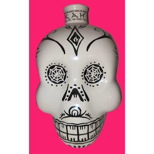 Collectible KAH Ceramic  750 ml EMPTY Skull DAY of the Dead